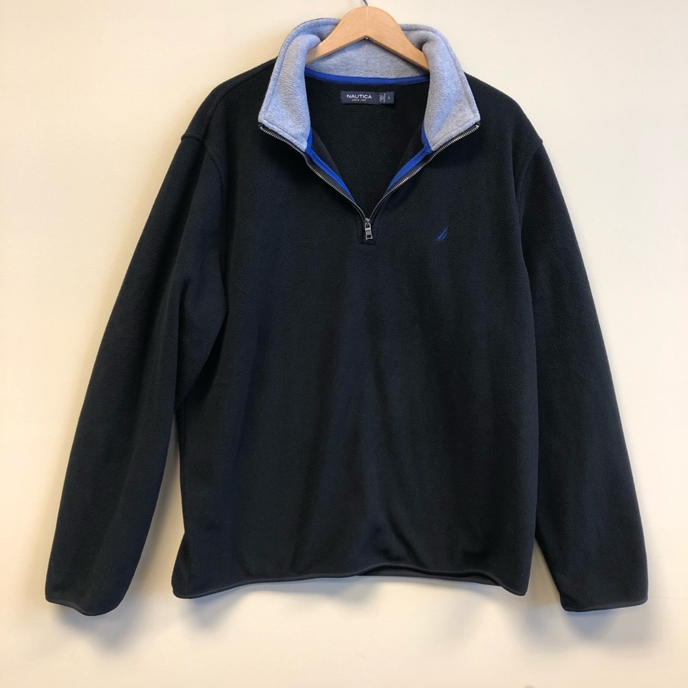 Nautica men’s fleece sweatshirt black size L